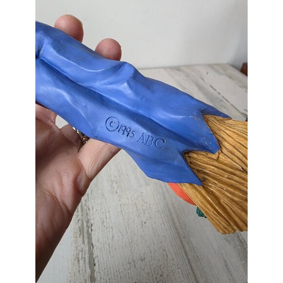 Vintage ABC scarecrow pencil candle holder cat Halloween Thanksgiving thin pumpk - Picture 8 of 8